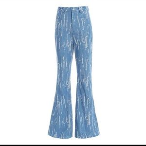 Distress women jeans